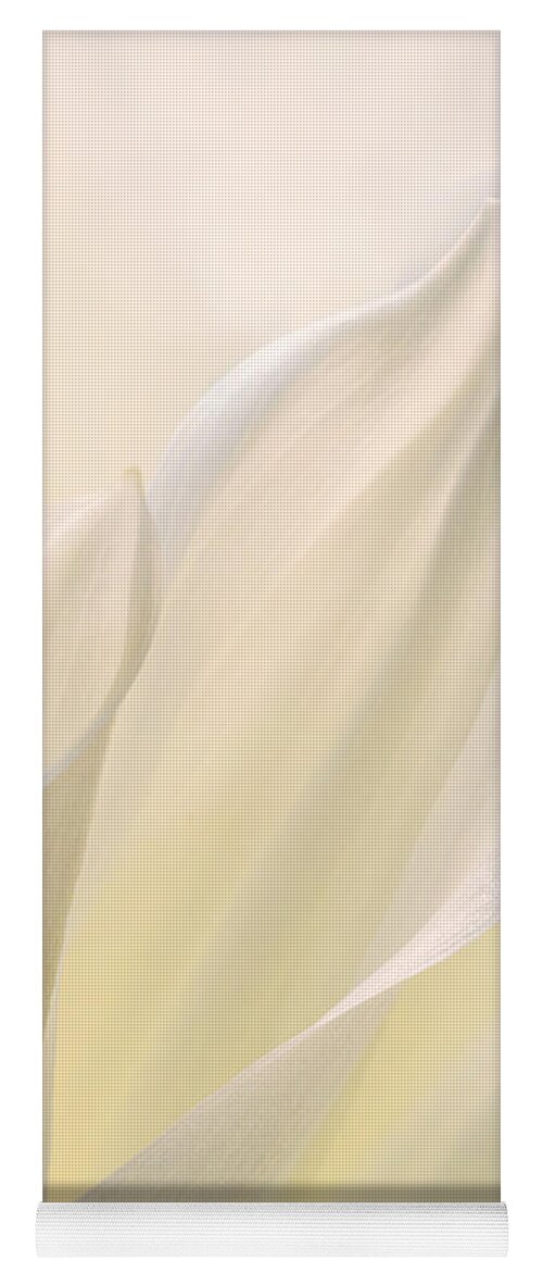 Flora Yoga Mat featuring the photograph White Delicacy by Mary Jo Allen