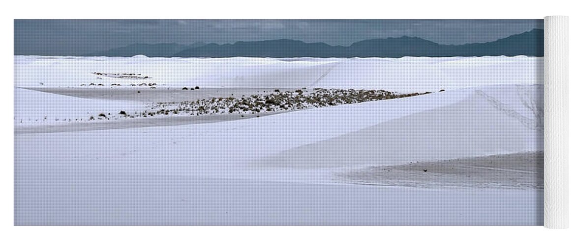New Mexico Yoga Mat featuring the photograph White_Sands by Kent Nancollas