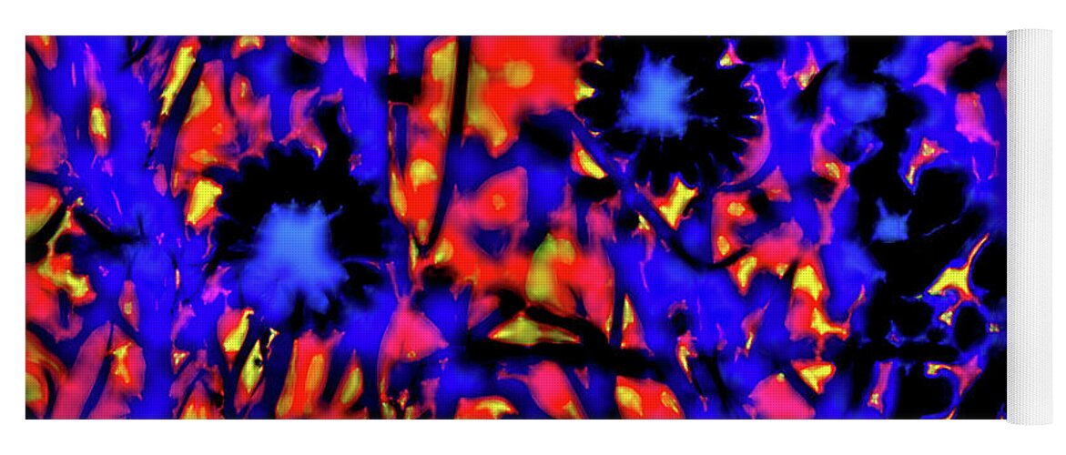 Abstract Yoga Mat featuring the photograph Wildflower Medley by Gina O'Brien