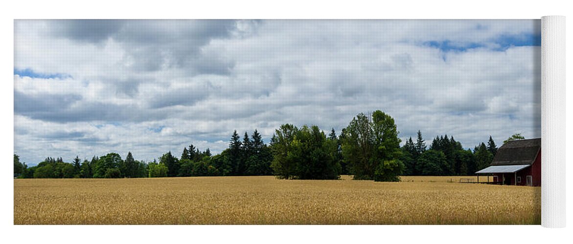 Wheat Yoga Mat featuring the photograph Willamette Wheat by Steven Clark