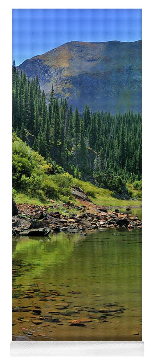 Mountain Yoga Mat featuring the photograph Williams Lake by Ron Cline