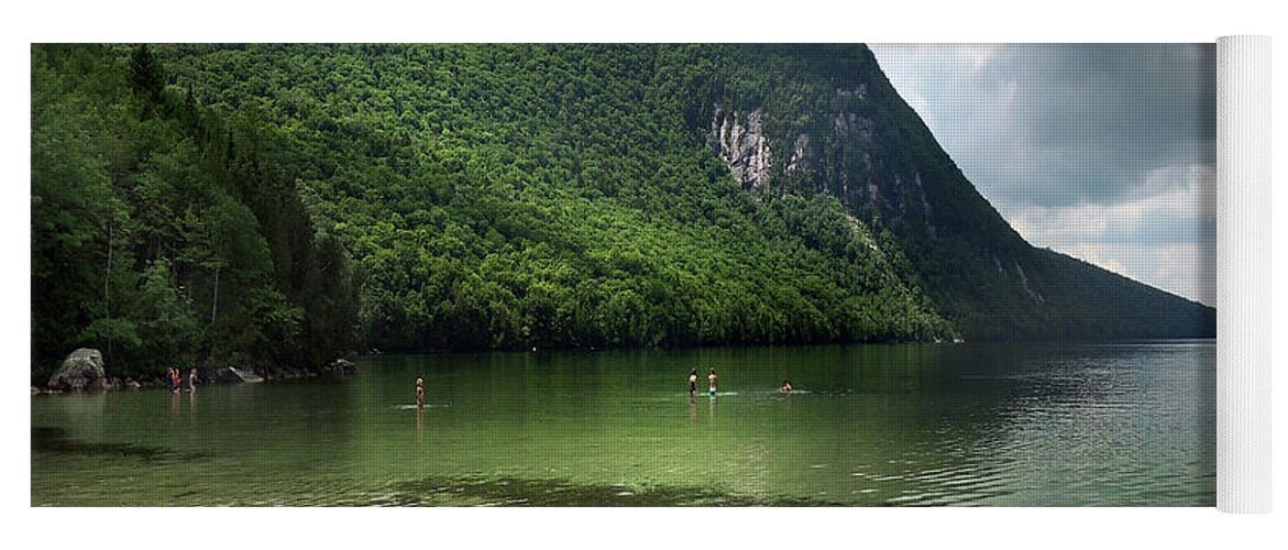 Willoughby Yoga Mat featuring the photograph Willoughby Lake in Westmore Vermont by Nancy Griswold