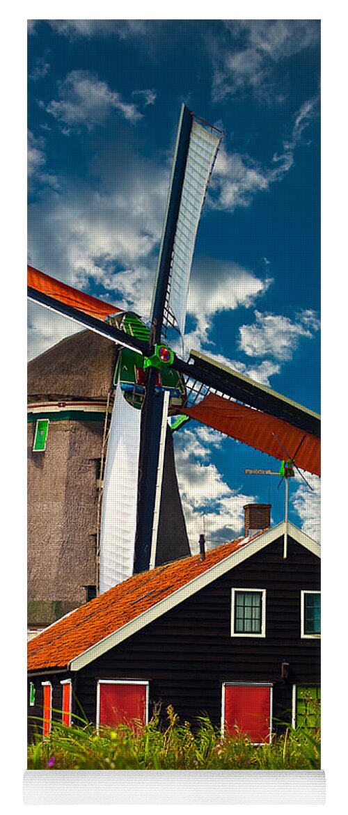 Windmill Yoga Mat featuring the photograph Windmill by Harry Spitz
