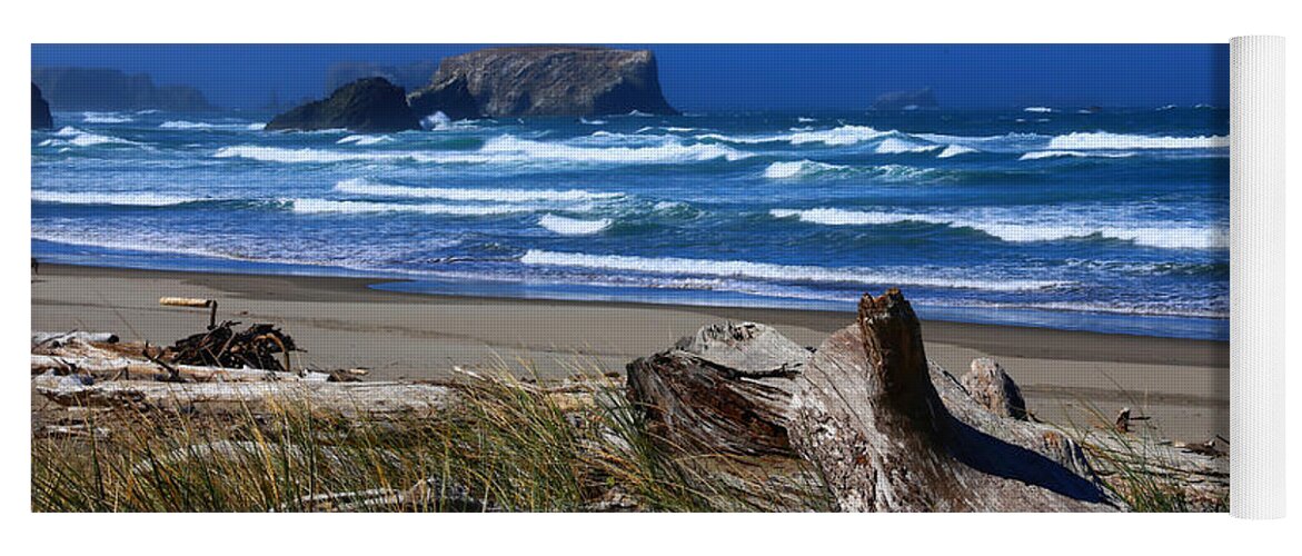 Bullards Beach State Park Yoga Mat featuring the photograph Windswept by Marty Fancy