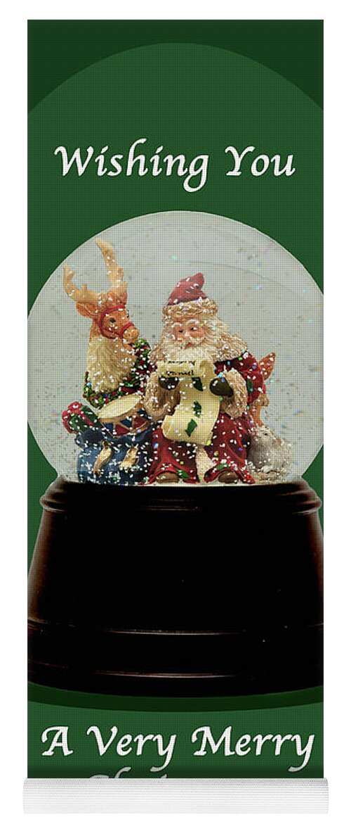 Christmas Yoga Mat featuring the photograph Wishing You a Merry Christmas by Joni Eskridge