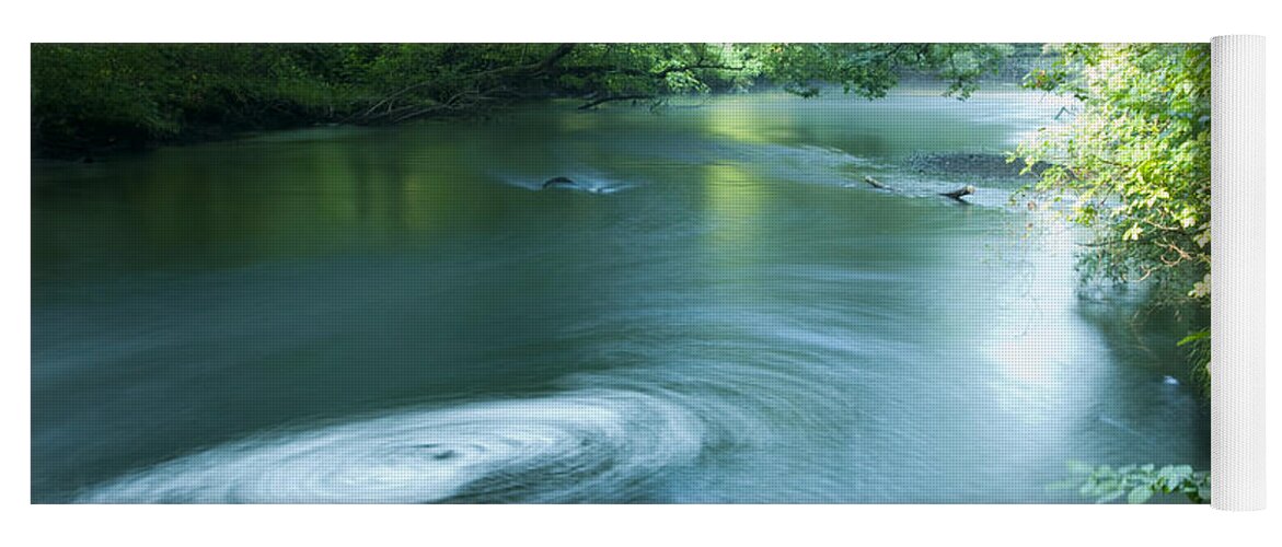 Photography Yoga Mat featuring the photograph Wood River Whirlpool by Steven Natanson