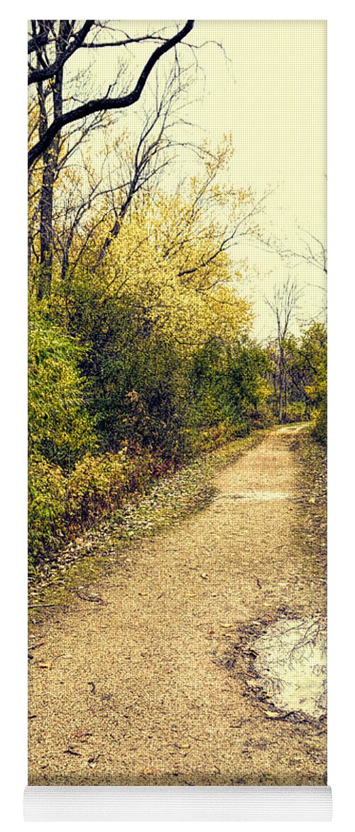 Trail Through The Woods Yoga Mat featuring the photograph Wooded Trail by Jill Battaglia