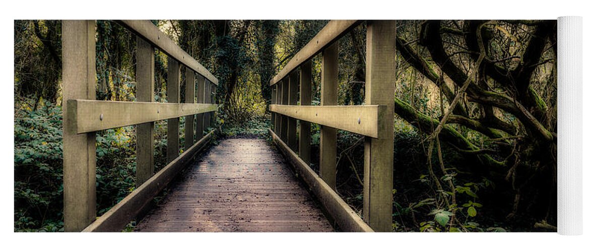 Dimminsdale Yoga Mat featuring the photograph Wooden Bridge by Nick Bywater