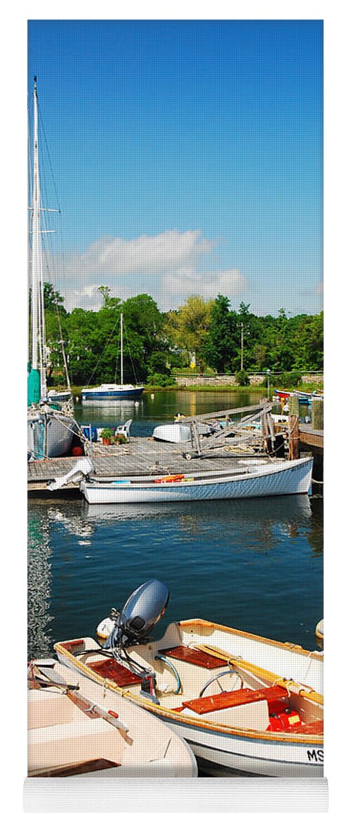 Woods Hole Yoga Mat featuring the photograph Woods Hole Harbor by James Kirkikis