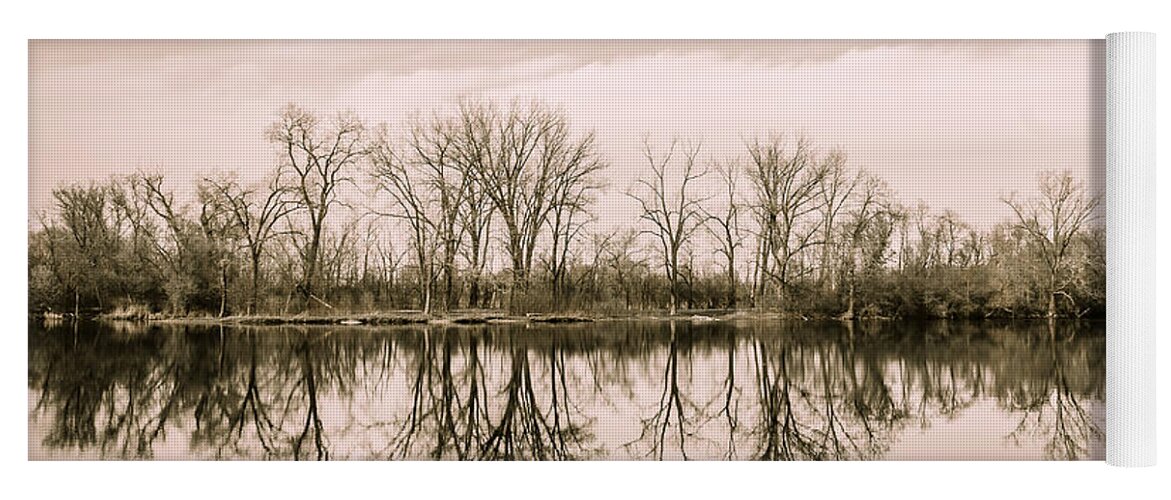 Forest Preserve Yoga Mat featuring the photograph Woods of Wayne on Reflection by Joni Eskridge