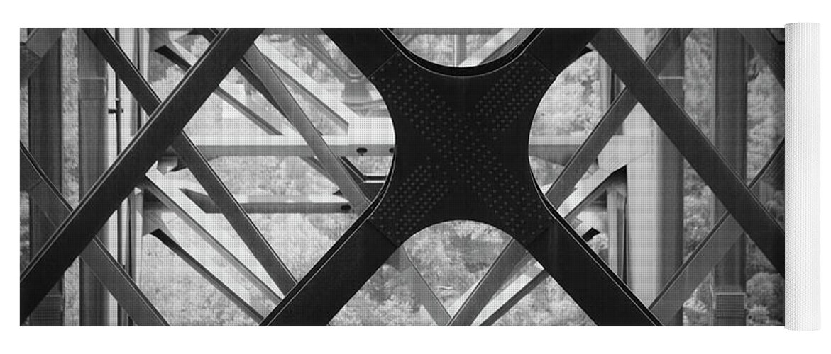 Bridgewalk Yoga Mat featuring the photograph X Marks the Spot by Teresa Mucha