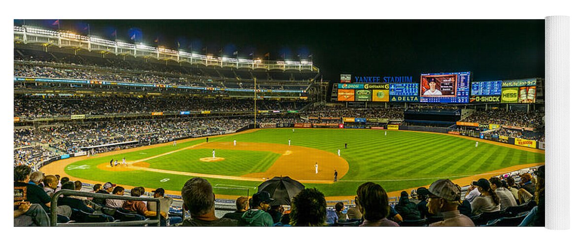 Yankee Stadium Yoga Mat featuring the photograph Yankee Stadium by TL Mair