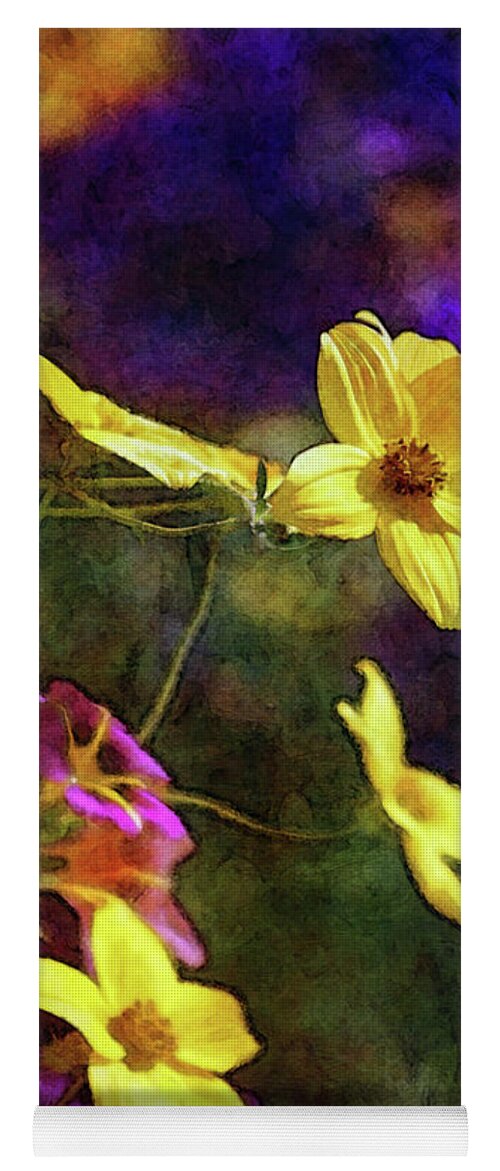 Impression Yoga Mat featuring the photograph Yellow and Purple 0038 IDP_2 by Steven Ward
