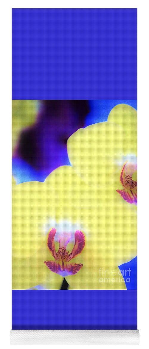 Orchid Yoga Mat featuring the photograph Yellow Orchid by Merle Grenz