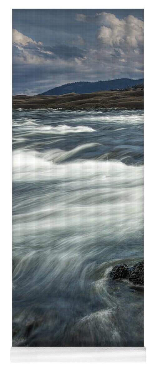 River Yoga Mat featuring the photograph Yellowstone River by Randall Nyhof