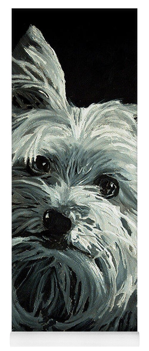 Animals Yoga Mat featuring the painting Yorkie by Portraits By NC