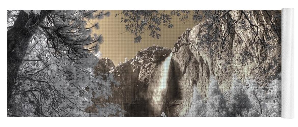 Yosemite Yoga Mat featuring the photograph Yosemite Waterfall by Jane Linders