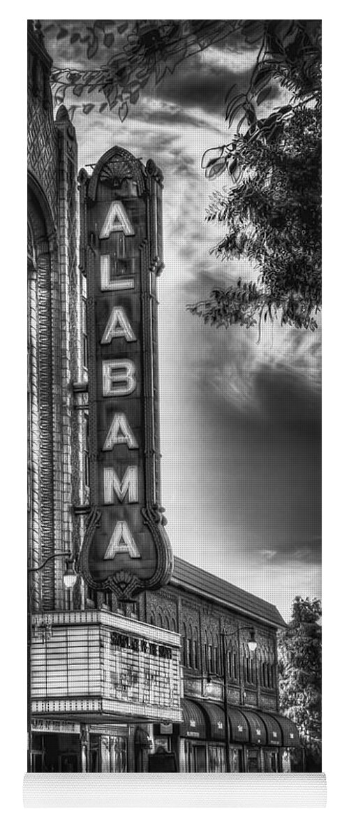 Architecture Yoga Mat featuring the photograph Alabama Theatre #2 by Ken Johnson