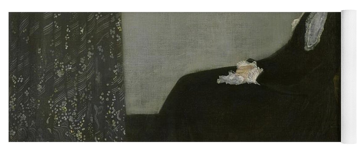 James Abbott Mcneill Whistler Yoga Mat featuring the painting Arrangement in Grey and Black/ Whistler's Mother, 1871. Oil on canvas. 144,3 x 162,4 cm. #1 by Album