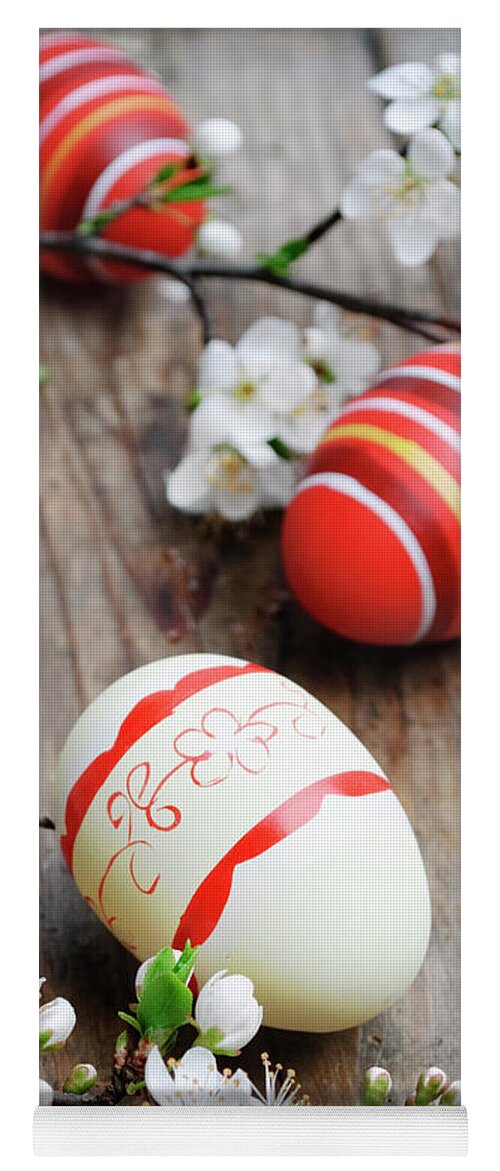 Easter Yoga Mat featuring the photograph Easter Eggs #7 by Jelena Jovanovic