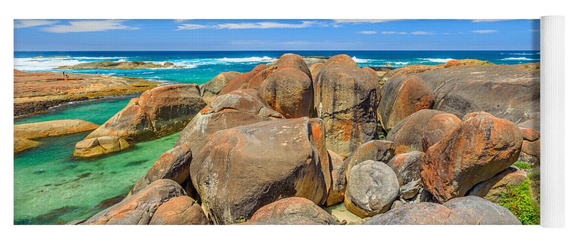 Western Australia Yoga Mat featuring the photograph Elephant Rocks Walk #1 by Benny Marty