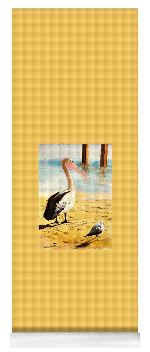 Birds Yoga Mat featuring the painting Feathered Friends #2 by Bobby Walters