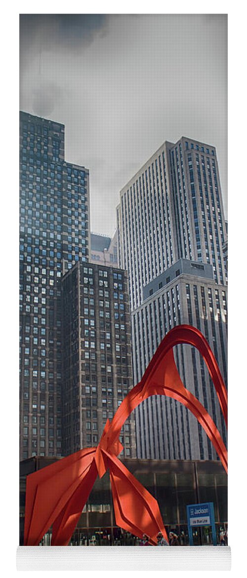 Chicago Yoga Mat featuring the photograph Flamingo #1 by Lauri Novak