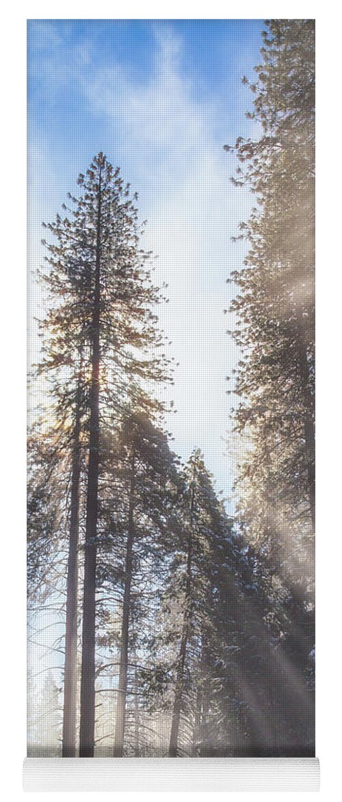 Yosemite Yoga Mat featuring the photograph Morning Light #1 by Anthony Michael Bonafede