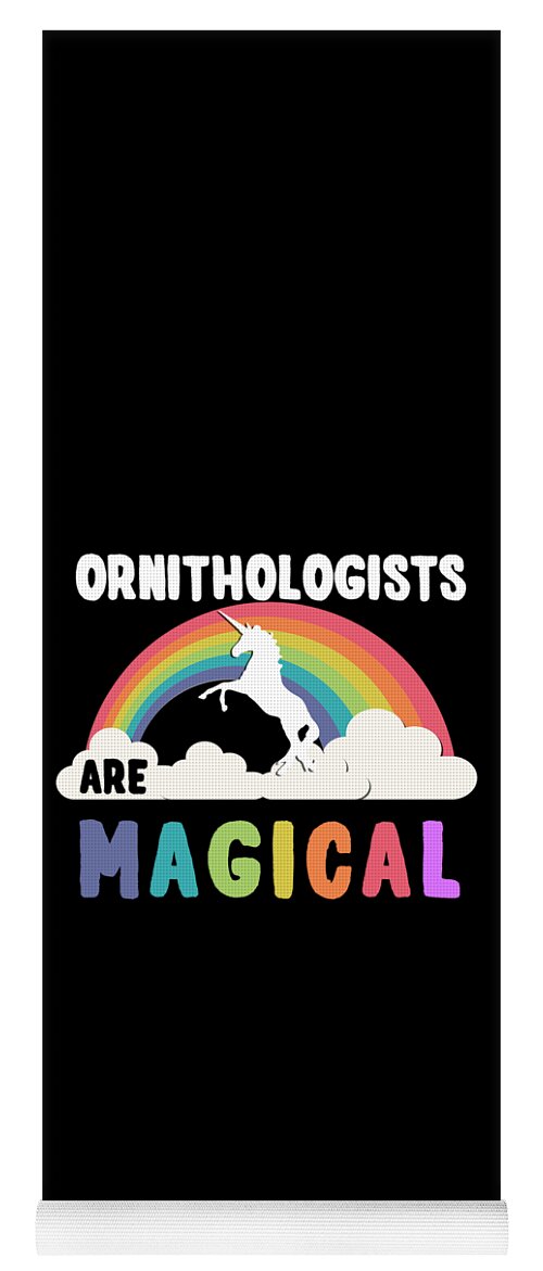 Unicorn Yoga Mat featuring the digital art Ornithologists Are Magical #1 by Flippin Sweet Gear