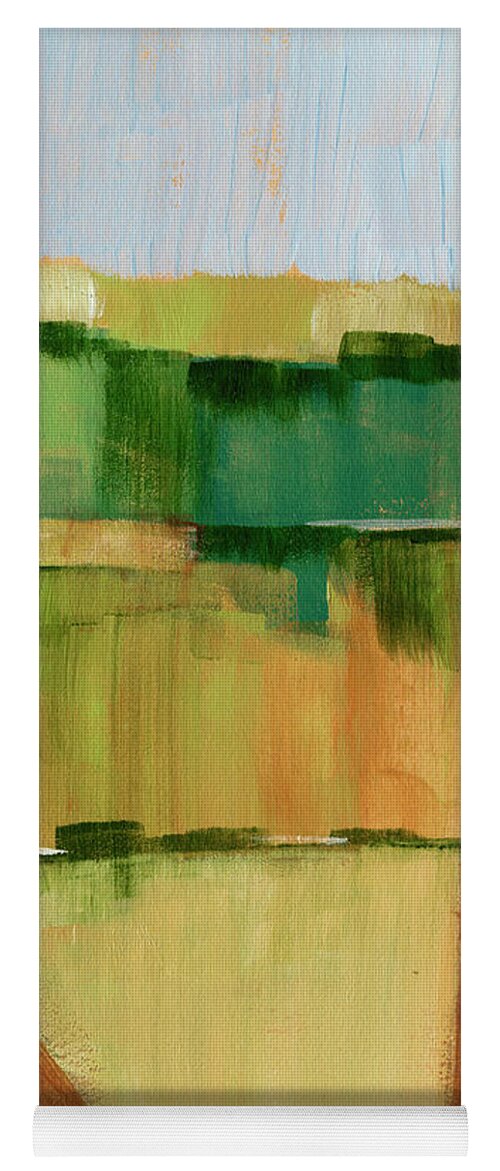 Landscapes Yoga Mat featuring the painting Pasture Abstract II #1 by Ethan Harper