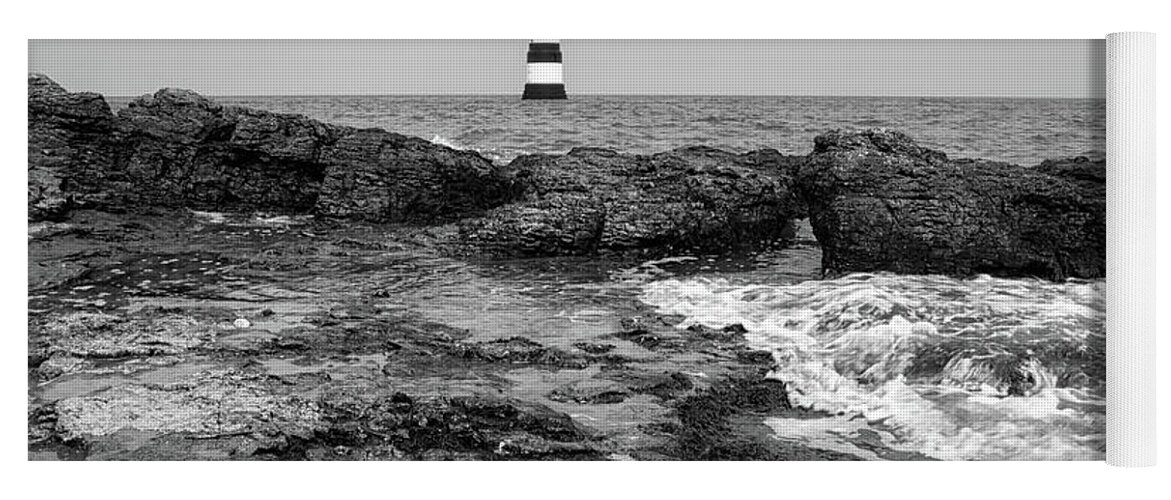 Lighthouse Yoga Mat featuring the photograph Penmon Lighthouse #1 by Shirley Mitchell