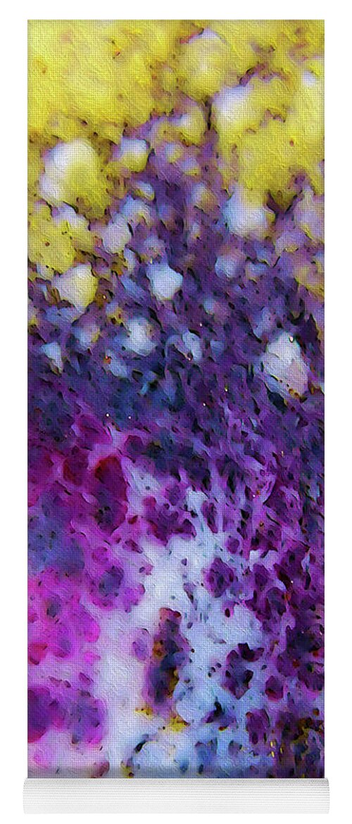 Purple Yoga Mat featuring the painting 1 Peter 2 9. A Royal Priesthood by Mark Lawrence