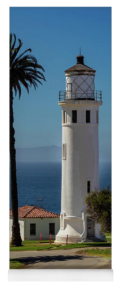 Architecture Yoga Mat featuring the photograph Point Vicente Lighthouse #2 by Ed Clark