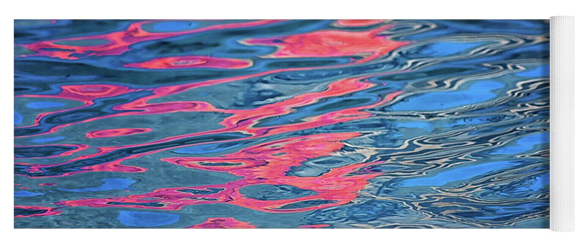 Abstract Yoga Mat featuring the photograph Reflecting #2 by Karen Adams