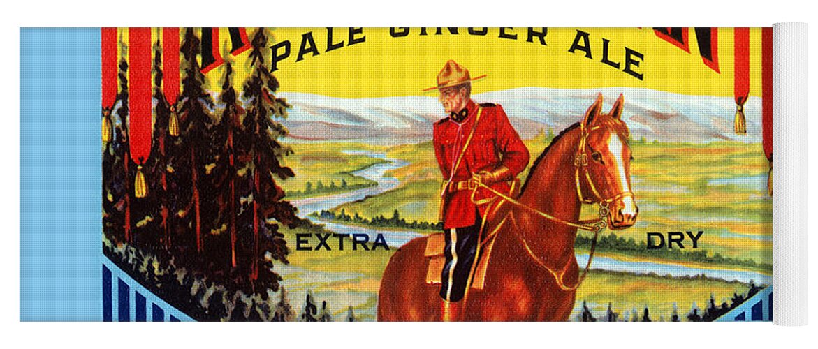 Soda Yoga Mat featuring the painting Royal Canadian Pale Ginger Ale #1 by Unknown