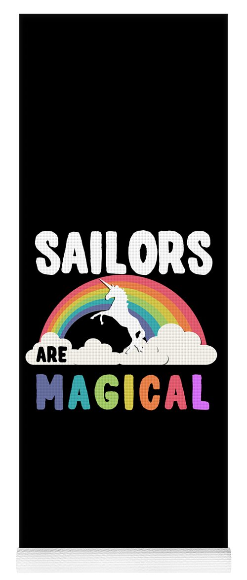 Unicorn Yoga Mat featuring the digital art Sailors Are Magical #1 by Flippin Sweet Gear