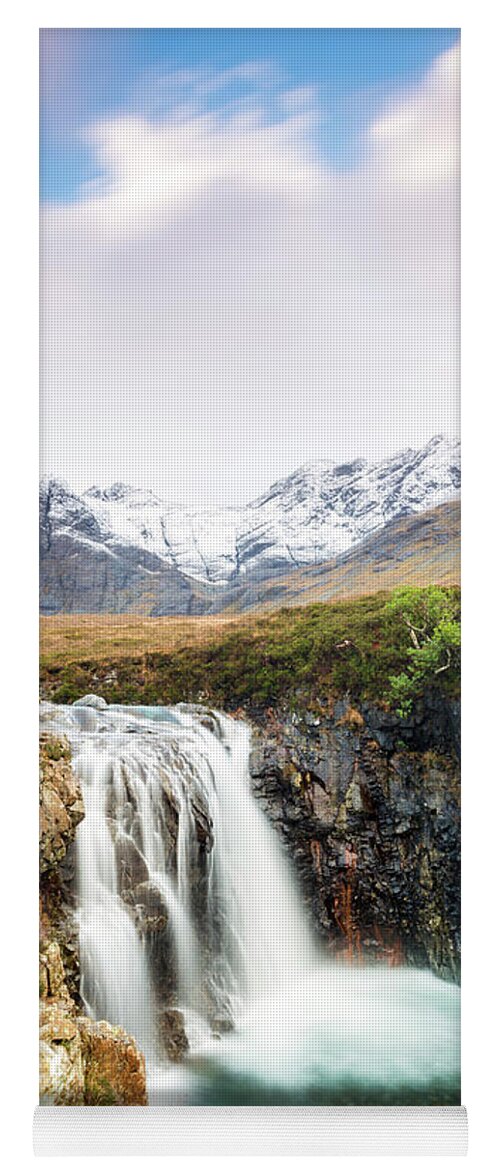 Estock Yoga Mat featuring the digital art Scotland, Isle Of Sky, Glen Brittle #1 by Jordan Banks