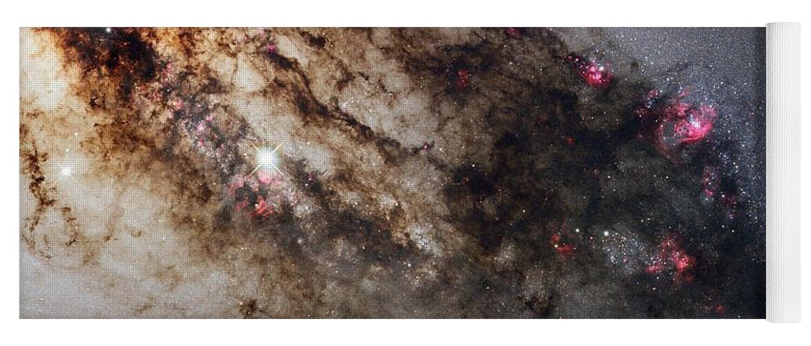 Science Yoga Mat featuring the painting Spectacular Hubble view of Centaurus A #1 by Celestial Images