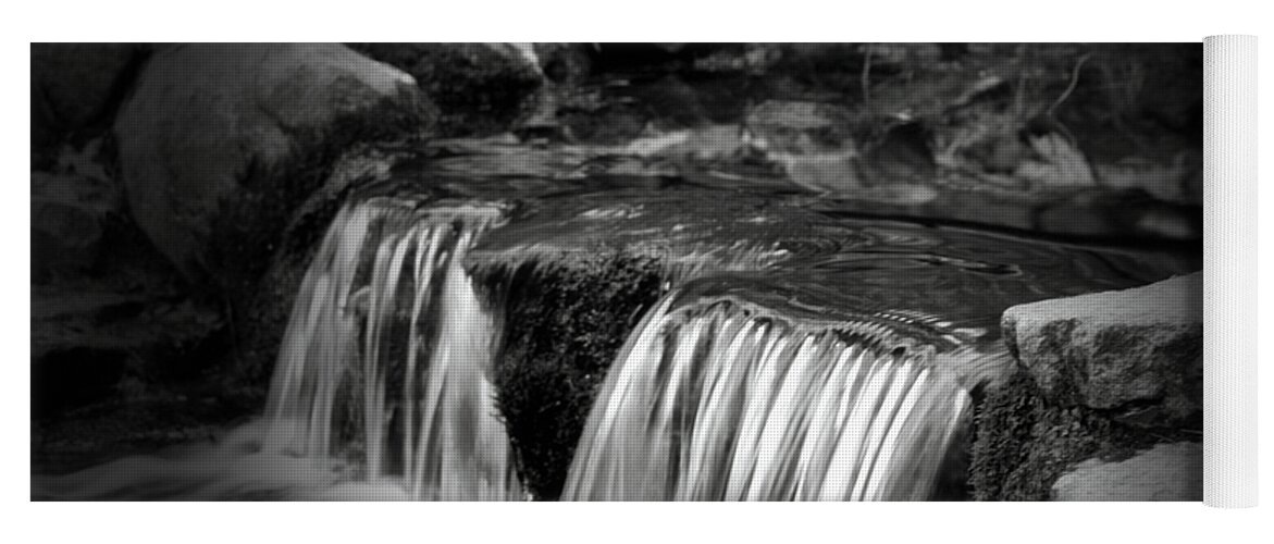 Canvas Yoga Mat featuring the photograph Tiny Waterfalls #1 by Bonnie Bruno