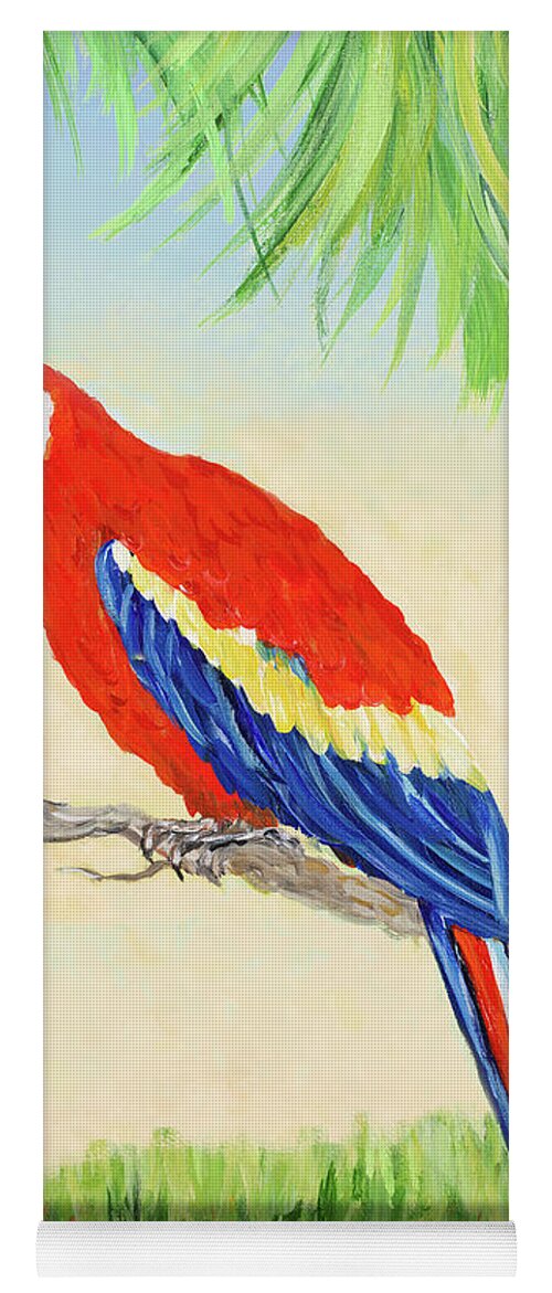 Tropic Yoga Mat featuring the painting Tropic Bird In Paradise I #1 by Julie Derice