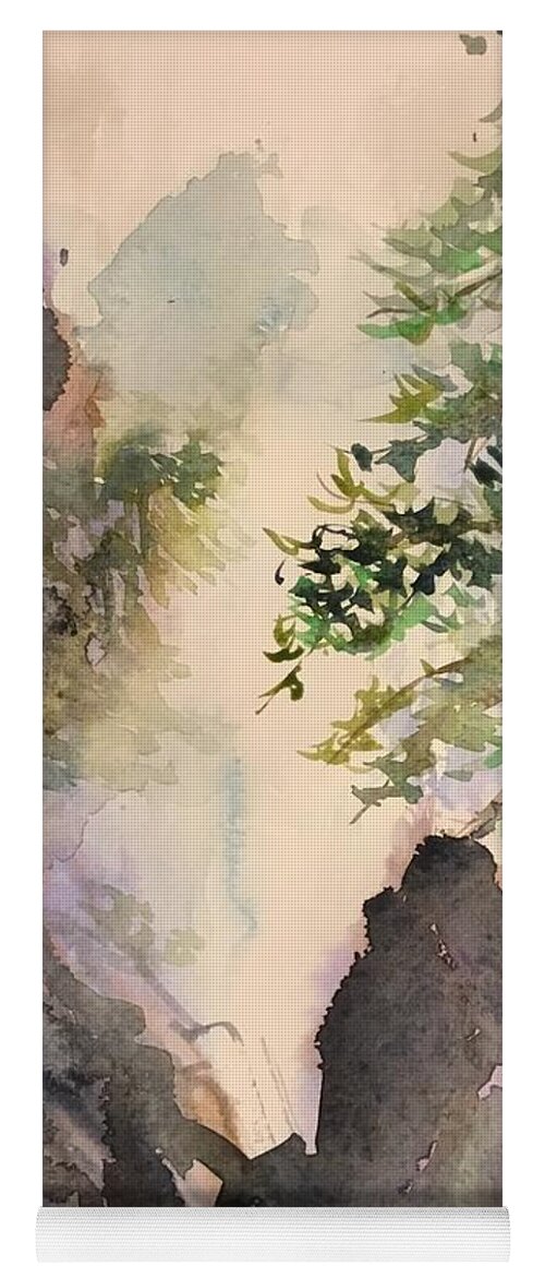1352019 Yoga Mat featuring the painting 1352019 by Han in Huang wong