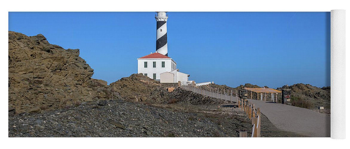 Favaritx Lighthouse Yoga Mat featuring the photograph Menorca - Spain #19 by Joana Kruse