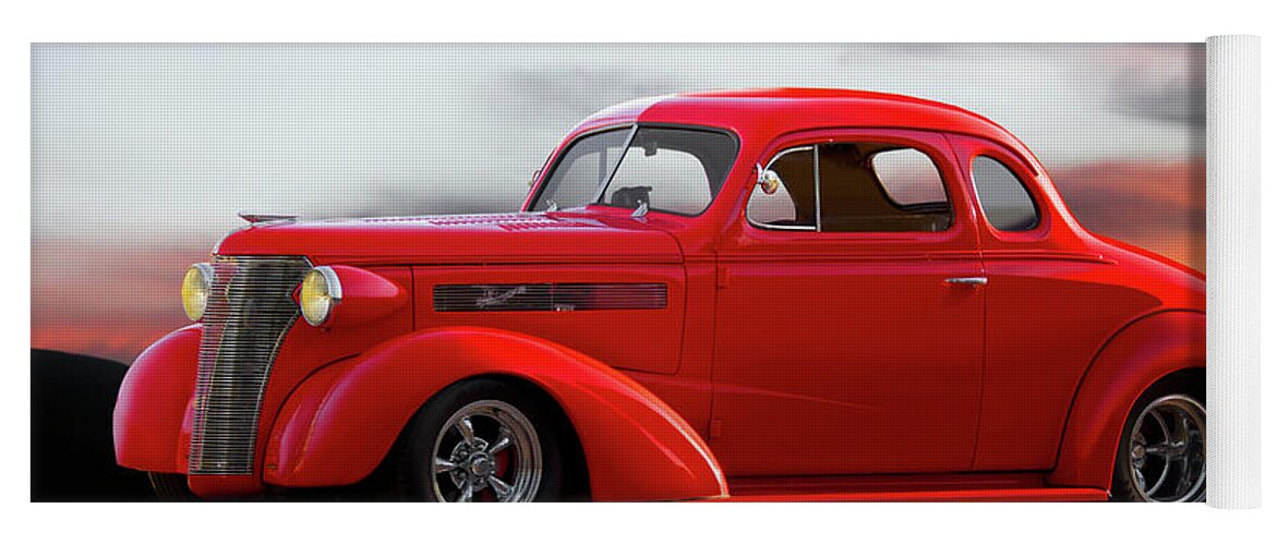 Auto Yoga Mat featuring the photograph 1937 Chevrolet Master Deluxe Coupe by Dave Koontz