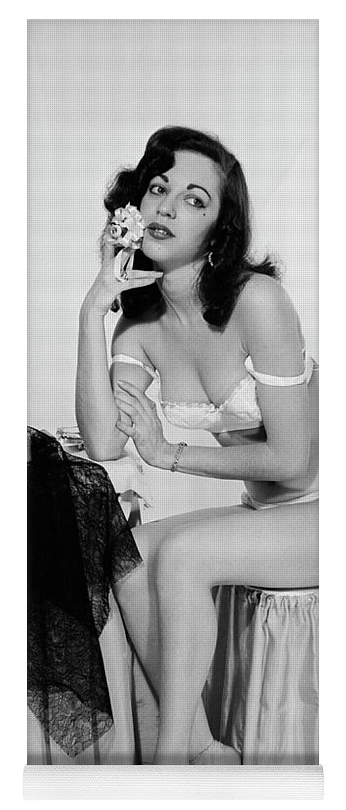1950s Pensive Young Woman Wearing Bra Photograph by Vintage Images - Fine  Art America