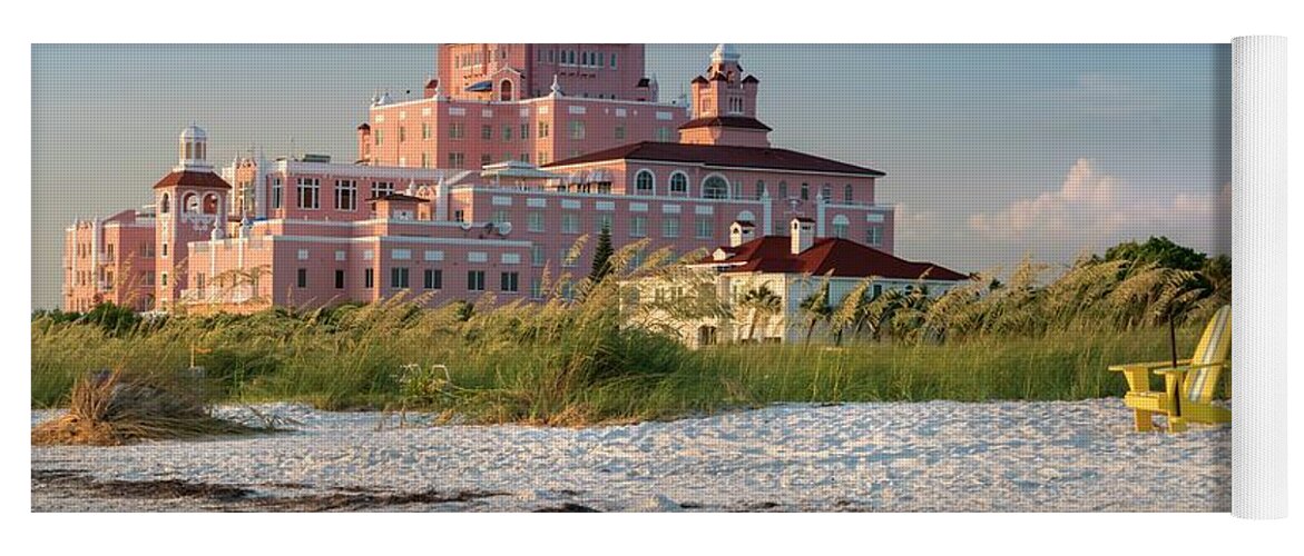 Estock Yoga Mat featuring the digital art Beach In Saint Petersburg Florida #2 by Laura Zeid