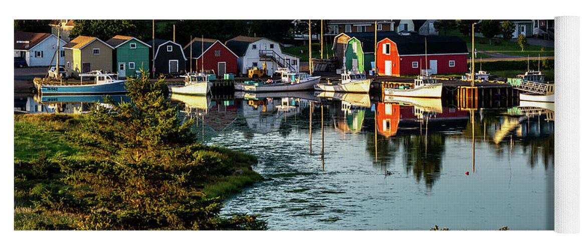 Pei Yoga Mat featuring the photograph French River Harbour #1 by Douglas Wielfaert