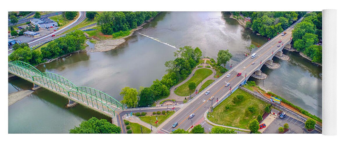 New York Yoga Mat featuring the photograph Susquehanna Confluence #2 by Anthony Giammarino