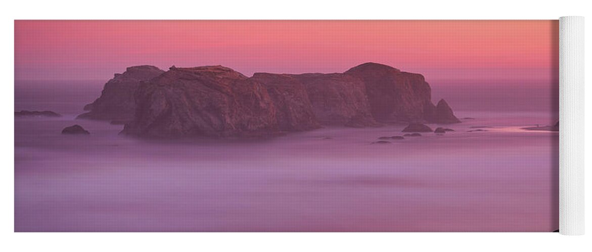 Bandon Beach Yoga Mat featuring the photograph Tangerine Sunrise by Doug Sturgess