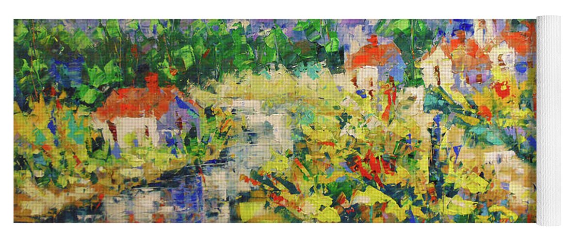 South Of France Yoga Mat featuring the painting Provence #20 by Frederic Payet