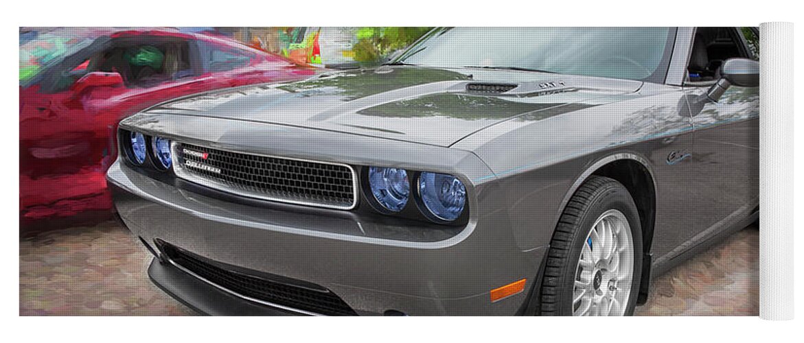 Dodge Yoga Mat featuring the photograph 2011 Dodge Challenger 103 by Rich Franco
